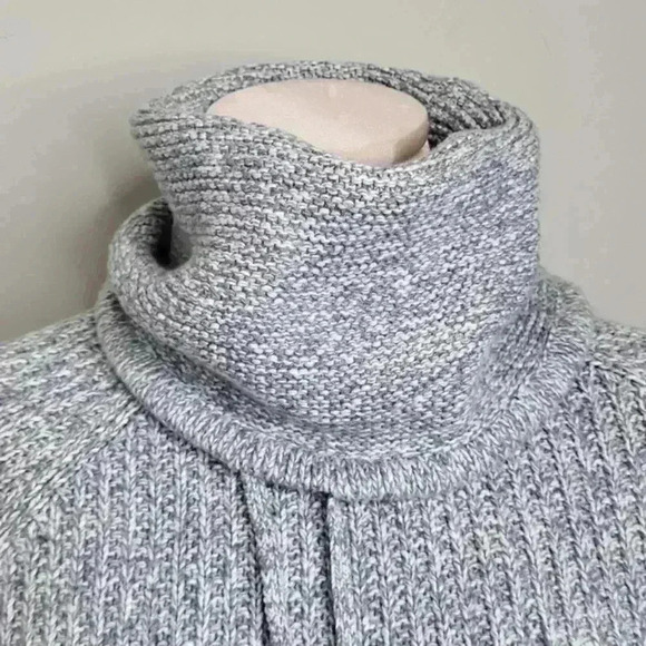ATHLETA | Borealis Cowl Neck Sweater Chunky Knit Side Zip Size XS - Picture 5 of 10